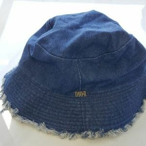 dior denim hat